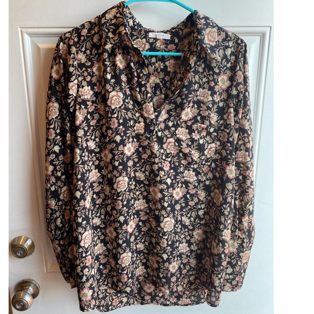 Long Sleeve Floral Blouse